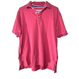 Boden Polo Short Sleeve Pink‎ with Purple Contrast L